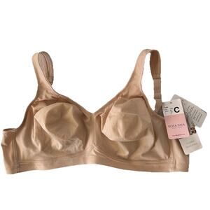Rosa Faia Twin Soft Bra 46C Desert Beige Comfort T Shirt Bra Wireless Non-Padded